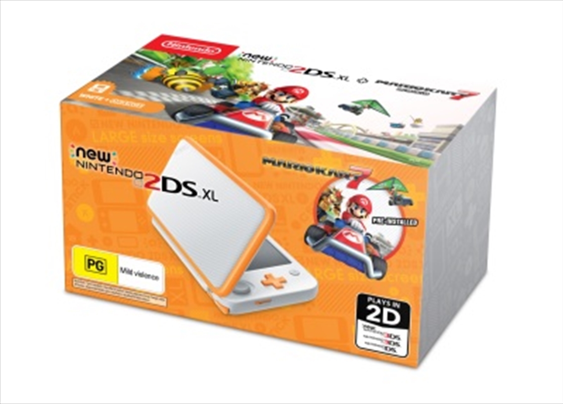 New Nintendo 2DS XL Console Orange with Mario Kart 7/Product Detail/Consoles & Accessories