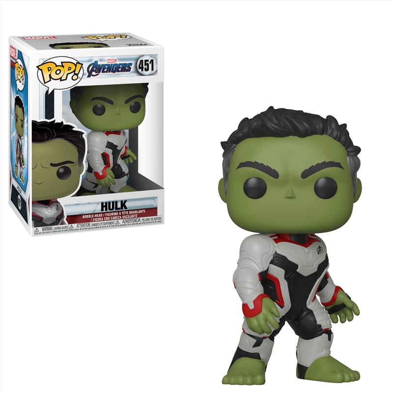 Avengers 4 - Hulk (Team Suit) Pop!/Product Detail/Movies