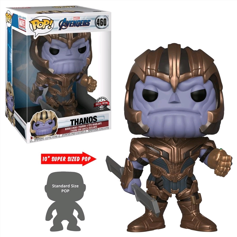 Avengers 4: Endgame - Thanos 10" US Exclusive Pop! Vinyl [RS]/Product Detail/Movies
