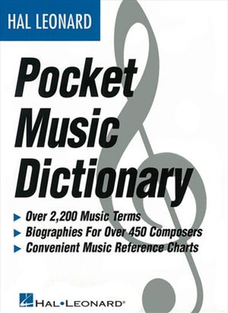 Pocket Music Dictionary/Product Detail/Reading