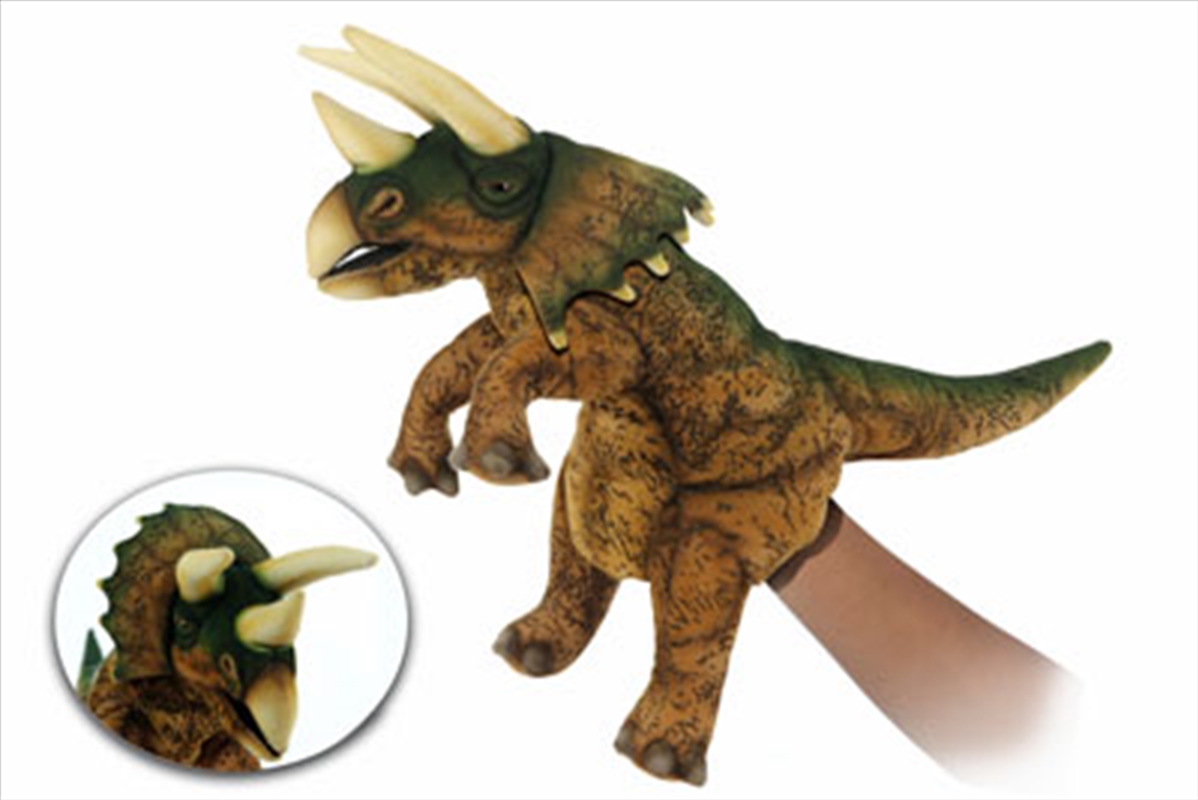Triceratops Puppet Brown/Green/Product Detail/Plush Toys