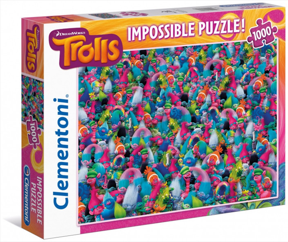 Clementoni Puzzle Trolls Impossible Puzzle 1000 Pieces/Product Detail/Art and Icons