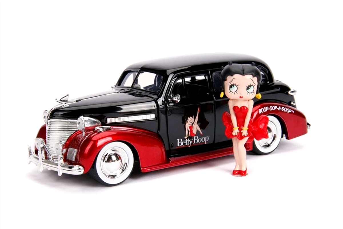Betty Boop - 1939 Checy Master Deluxe 1:24 with Figure Hollywood Ride/Product Detail/Figurines