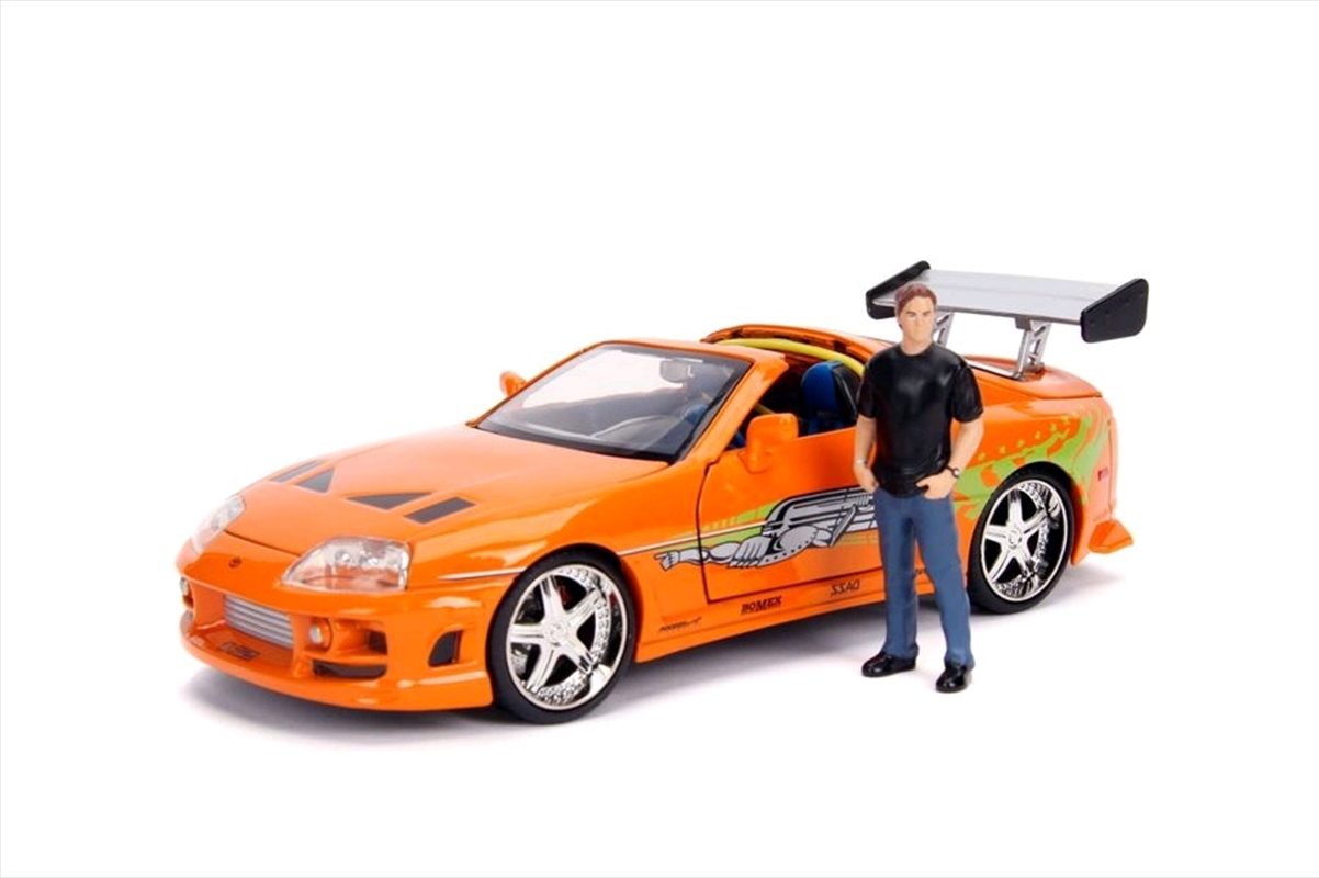 Fast & Furious - 1995 Toyota Supra 1:24 with Brian Hollywood Ride/Product Detail/Figurines