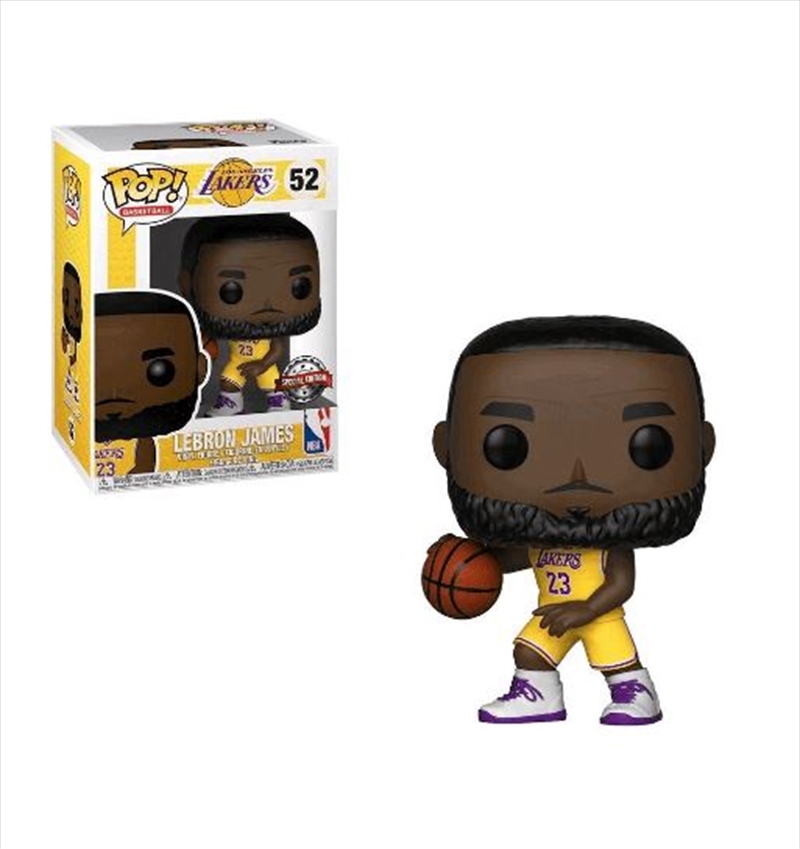 NBA: Lakers - LeBron James (Yellow Uniform) Pop! Vinyl/Product Detail/Sport