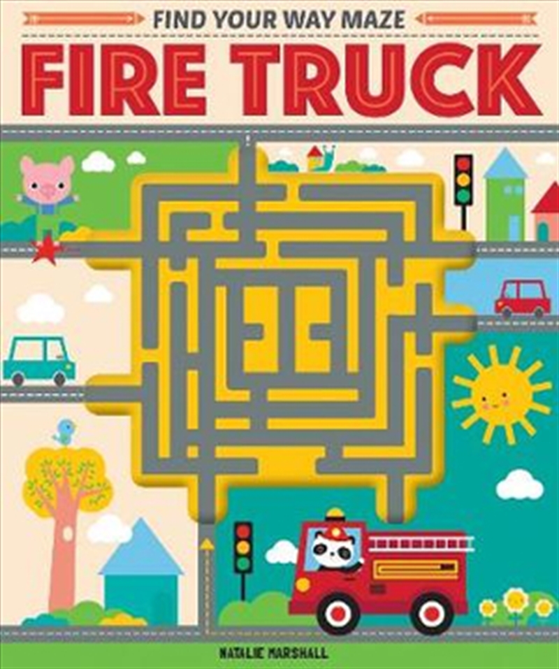 Buy Fire Truck Maze Book by Natalie Marshall, Books | Sanity