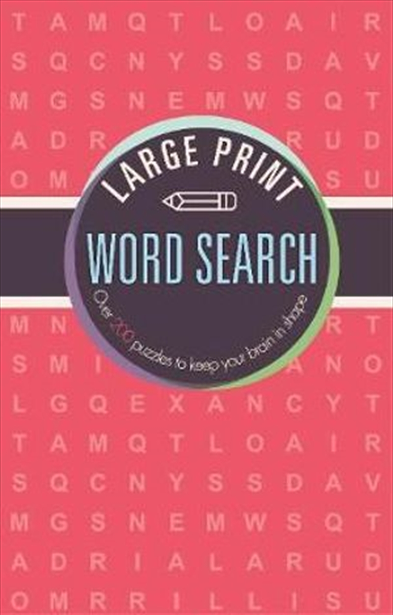 Large Print Word Search/Product Detail/Reading
