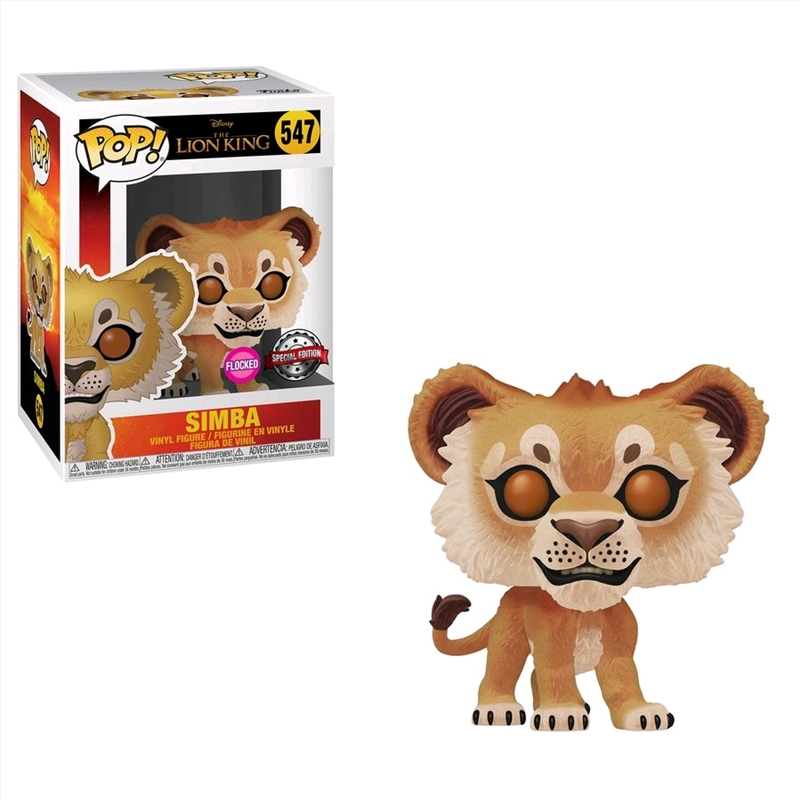 Lion King (2019) - Simba Flocked US Exclusive Pop! Vinyl [RS]/Product Detail/Movies