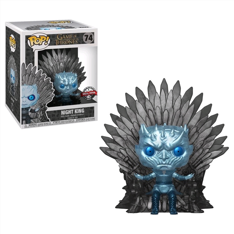 Game of Thrones - Night King Throne Metallic US Exclusive Pop! Deluxe [RS]/Product Detail/TV