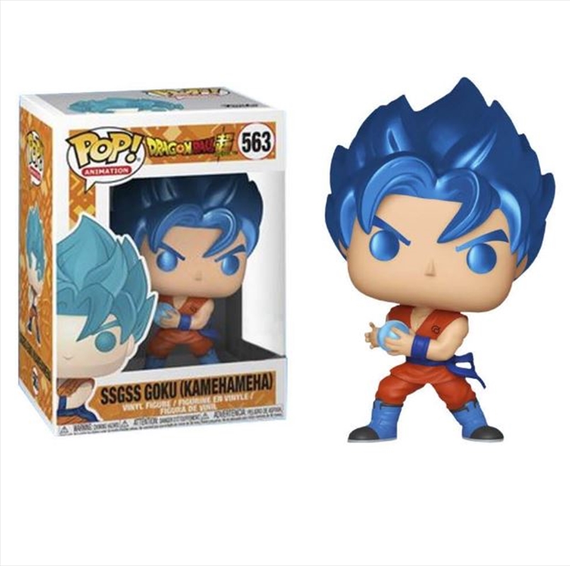 Dragon Ball Z - SSGSS Goku w/Kamehameha Metallic Pop! Vinyl [RS]/Product Detail/TV