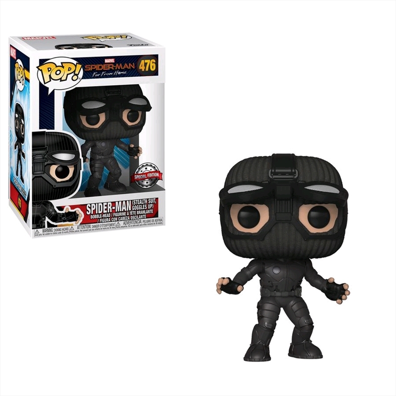 Spider-Man: Far From Home - Stealth Suit Goggles Up US Exclusive Pop! Vinyl [RS]/Product Detail/Movies
