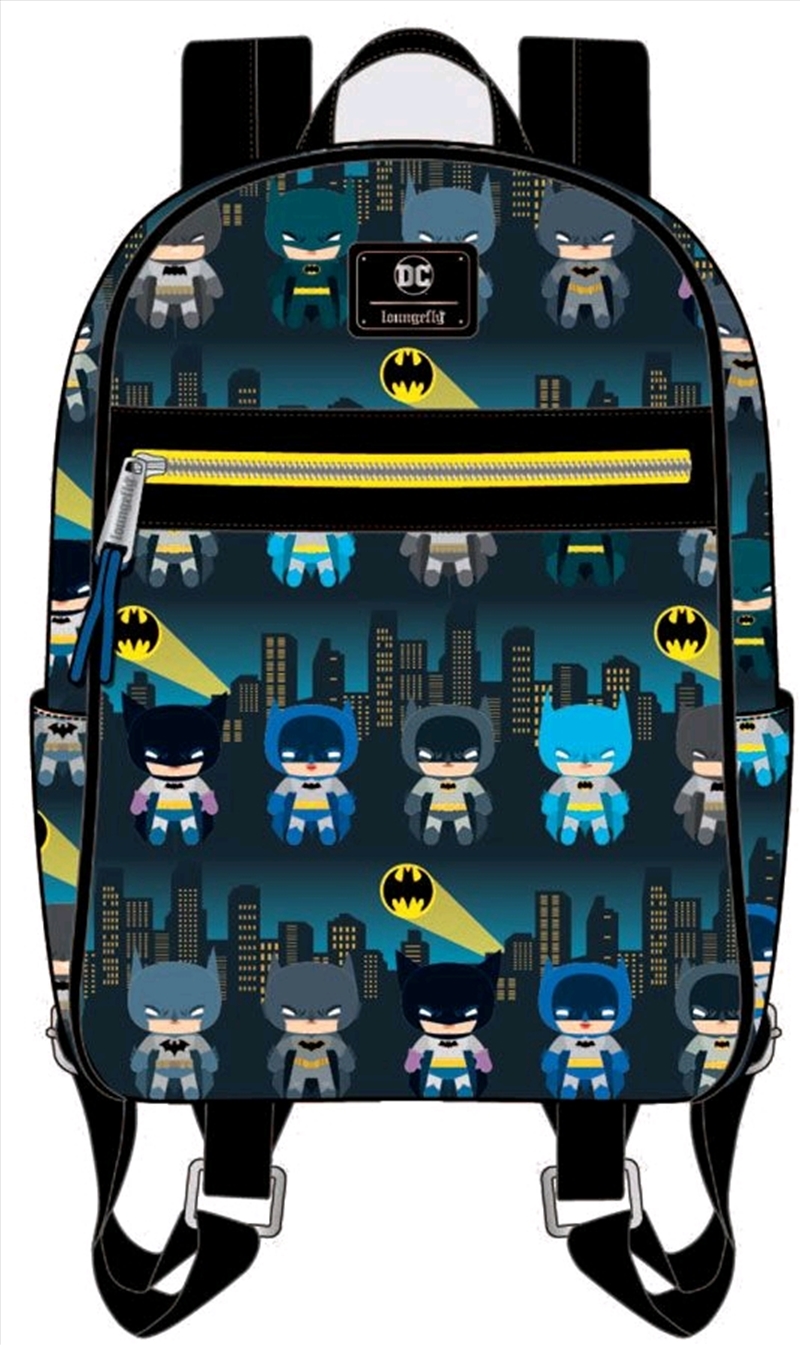 Loungefly - Batman - Gotham City Chibi Print Mini Backpack/Product Detail/Bags