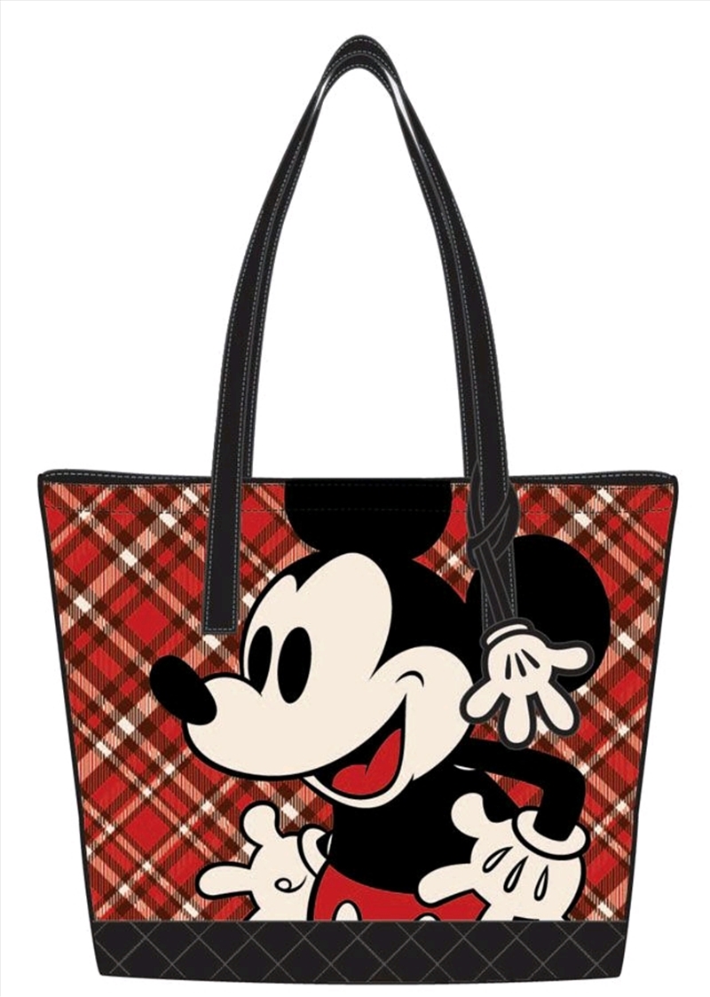 Loungefly - Mickey Mouse - Mickey Tartan Print Tote Bag/Product Detail/Bags