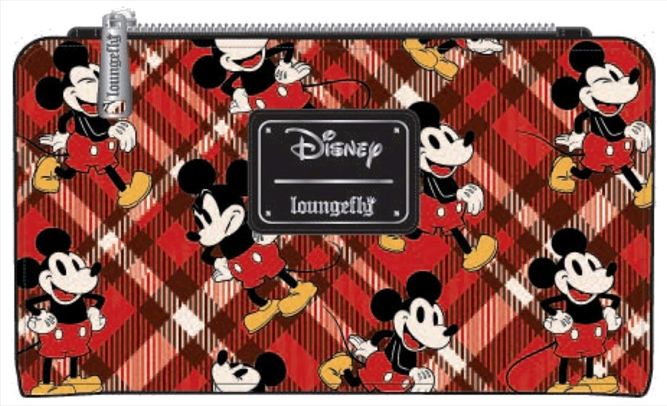 Loungefly - Mickey Mouse - Mickey Tartan Print Bifold Wallet/Product Detail/Wallets