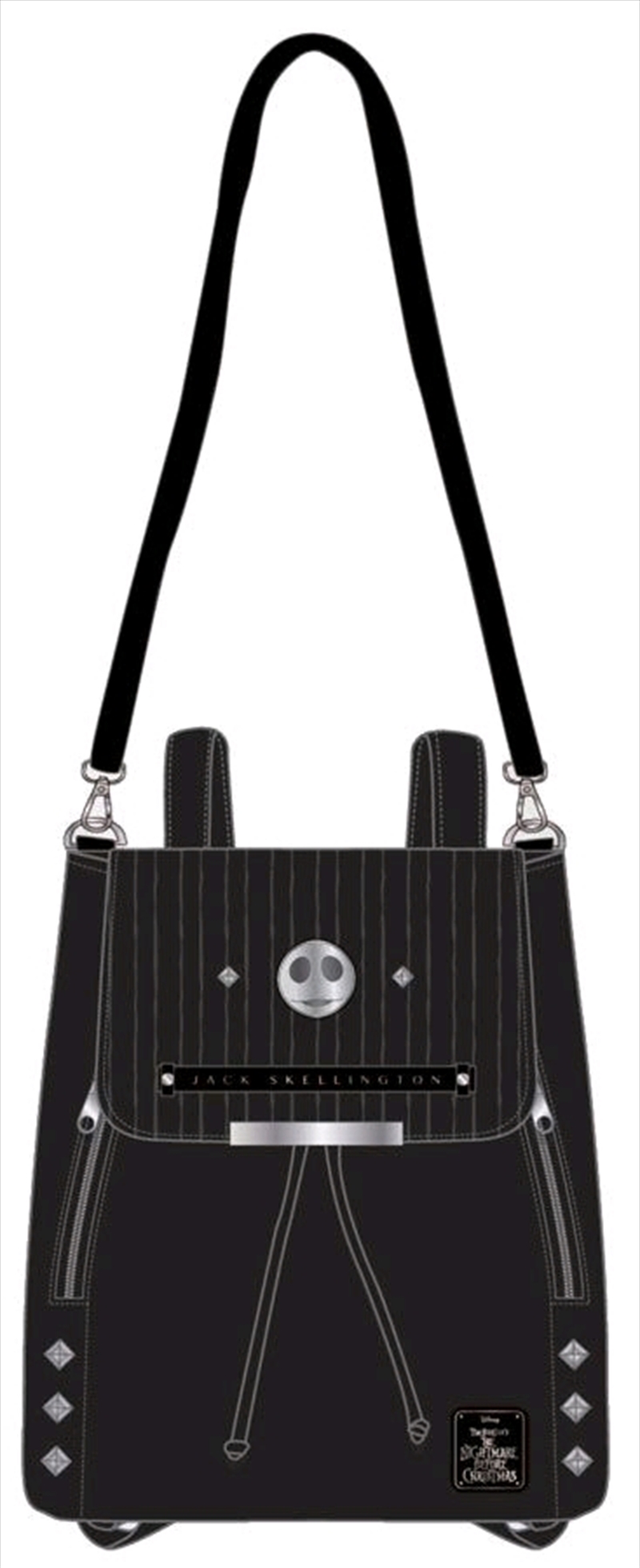 Loungefly - A Nightmare Before Christmas - Black Jack Convertible Mini Backpack/Product Detail/Bags