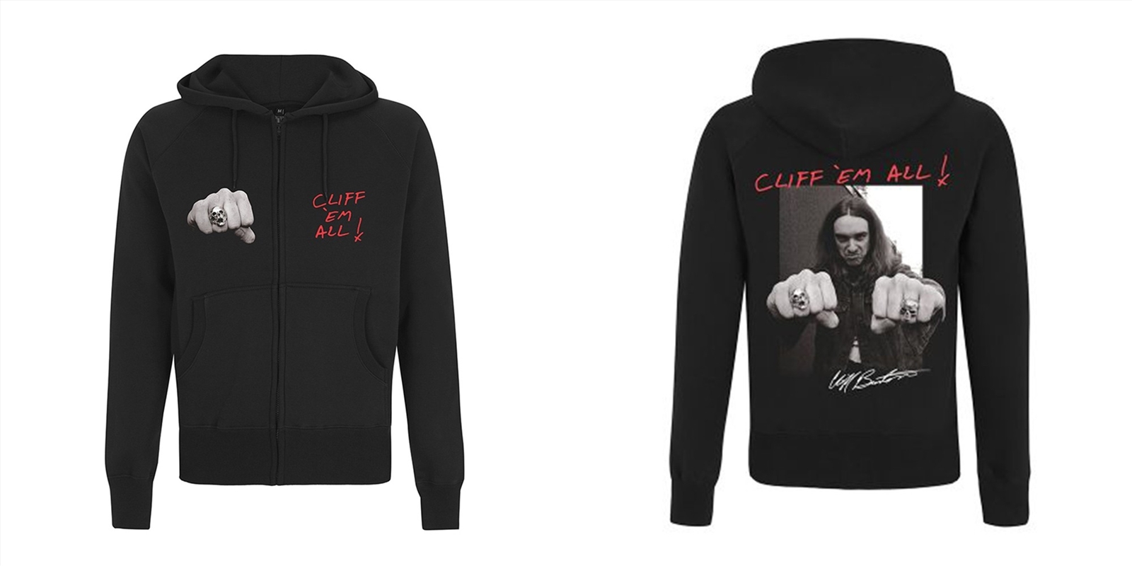 Metallica - Cliff Burton Fist: Sweatshirt: L/Product Detail/Outerwear