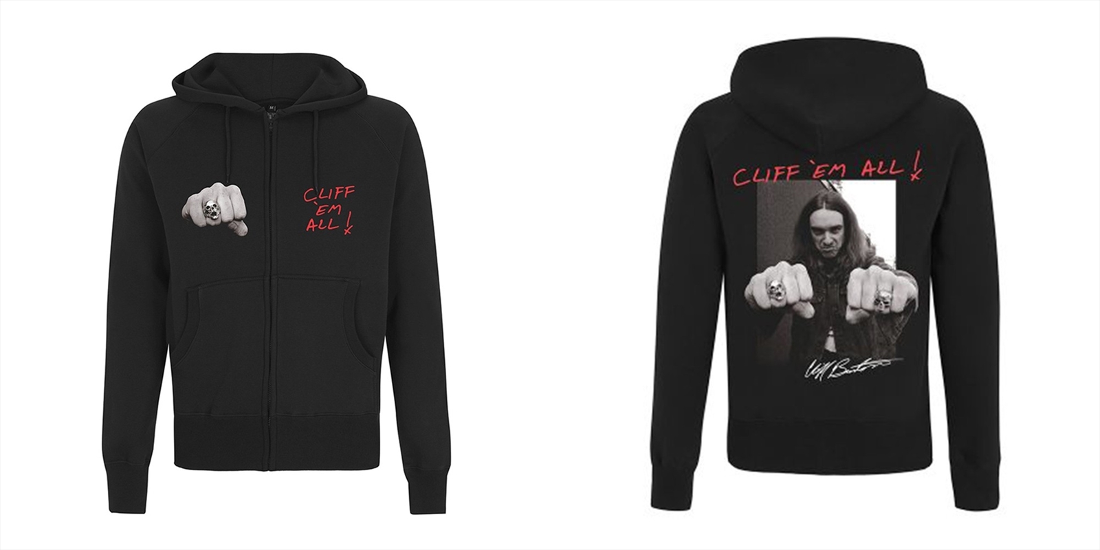 Metallica - Cliff Burton Fist: Sweatshirt: S/Product Detail/Outerwear