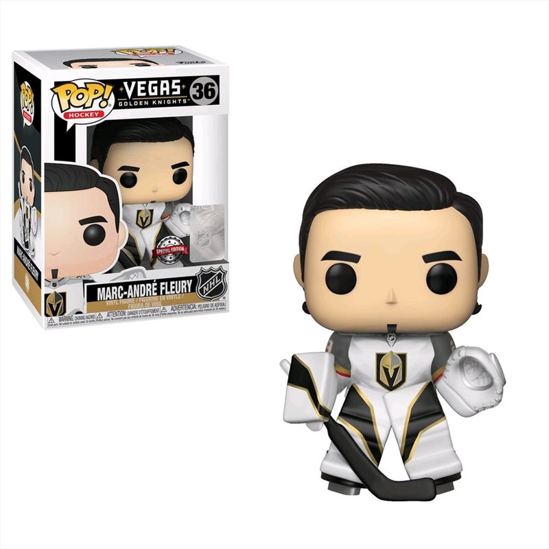 NHL: Golden Knights - Marc-Andre Fleury White US Exclusive Pop! Vinyl [RS]/Product Detail/Sport