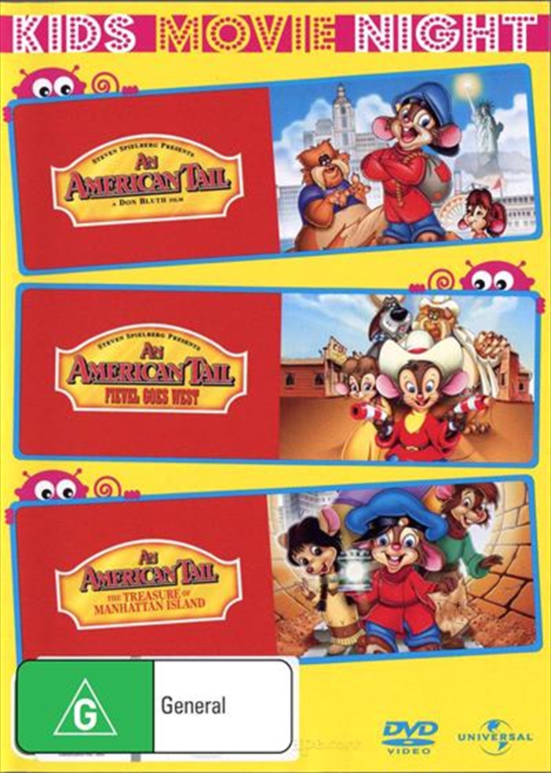 An American Tail / Fievel Goes West / The Treaure of Manhattan Island/Product Detail/Animated