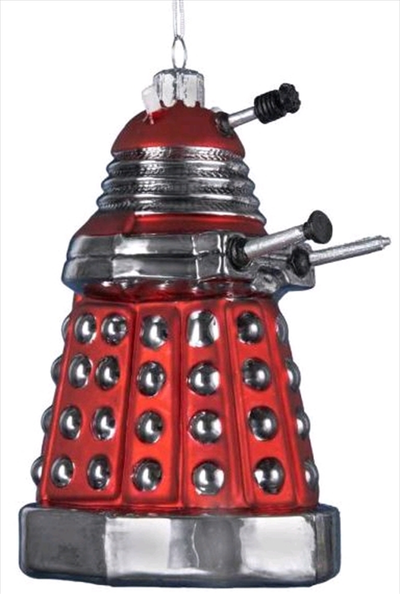 Doctor Who - Dalek (Red) 5" Glass Xmas Ornament/Product Detail/Collectables