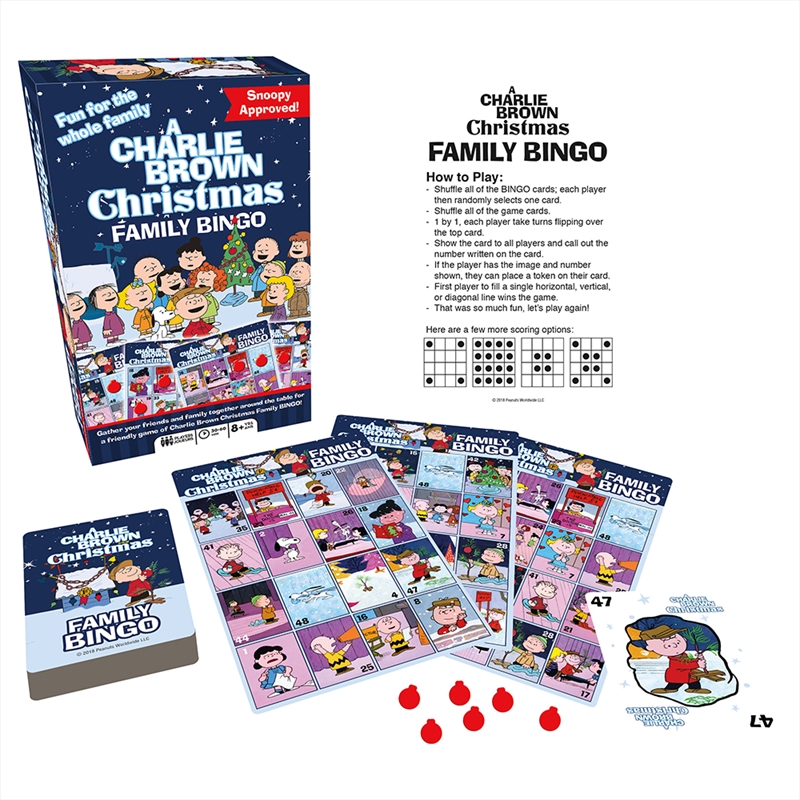 Charlie Brown Christmas Family Bingo | Merchandise