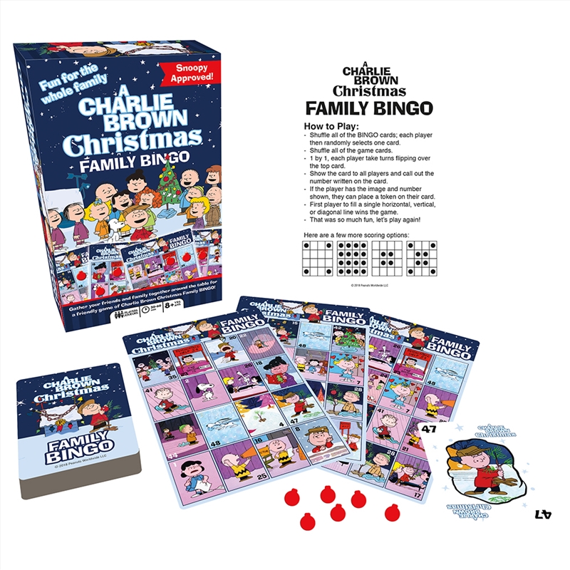 Charlie Brown Christmas Family Bingo/Product Detail/Board Games
