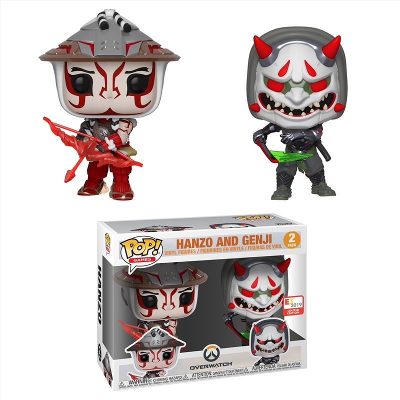 Overwatch Hanzo & Genji Pop! Vinyl 2019 E3 Exclusive - 2 Pack/Product Detail/Standard Pop Vinyl