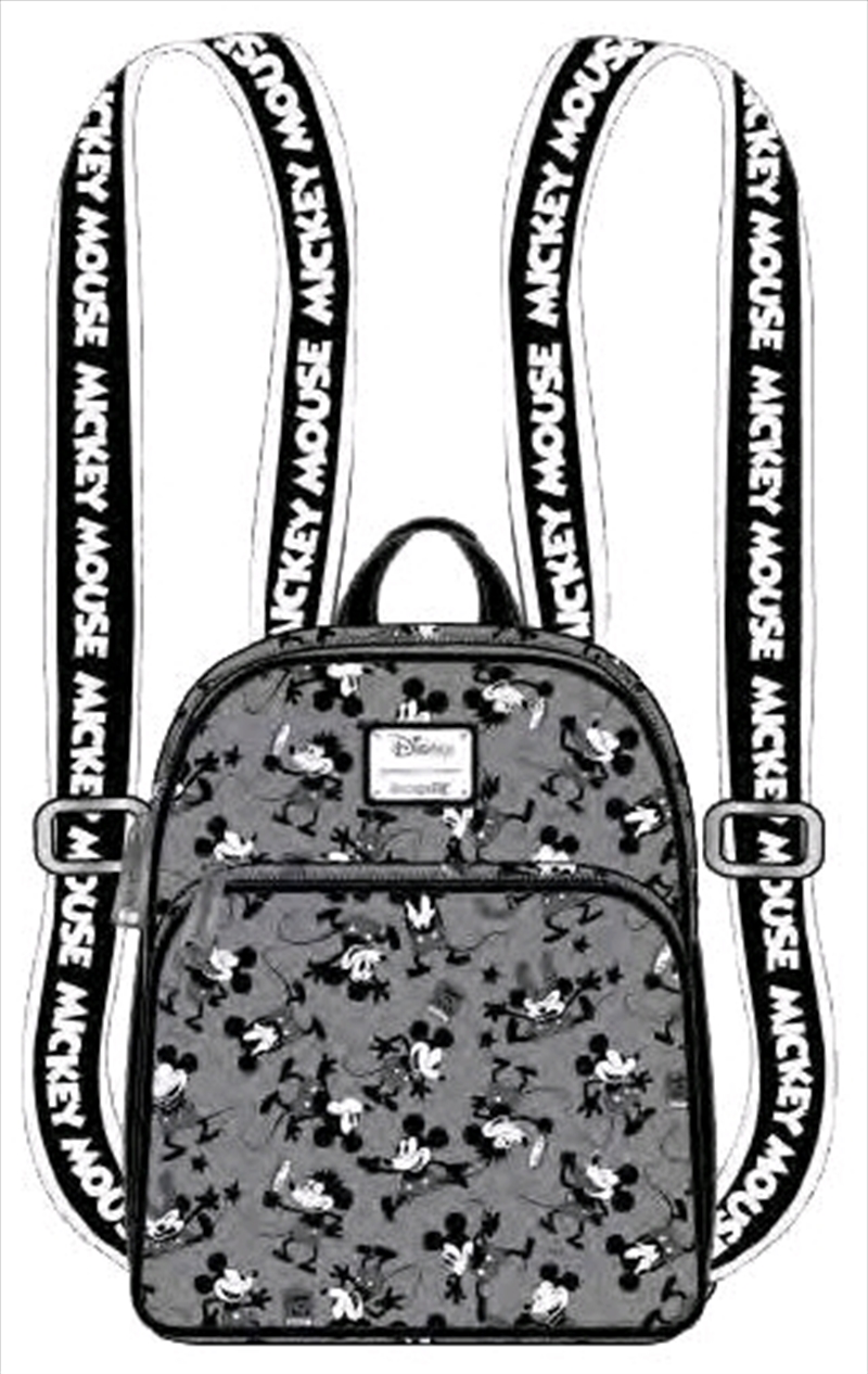 Loungefly - Mickey Mouse - Mickey Black & White Backpack/Product Detail/Bags