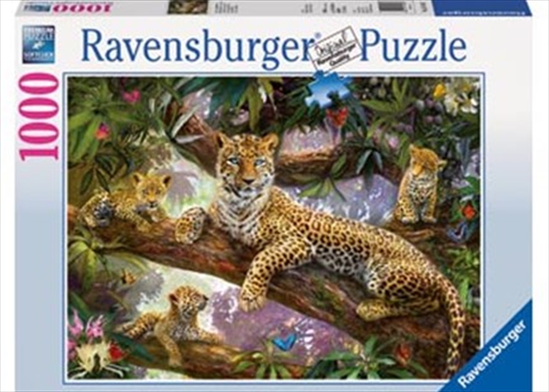 Ravensburger - Leopard Family Puzzle 1000 Pieces | Merchandise