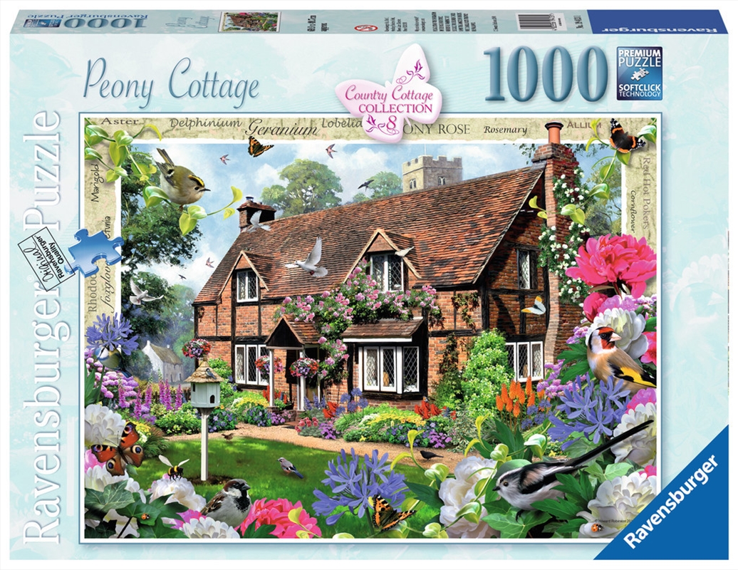 Ravensburger - Peony Country Cottage 1000 Pieces/Product Detail/Nature and Animals