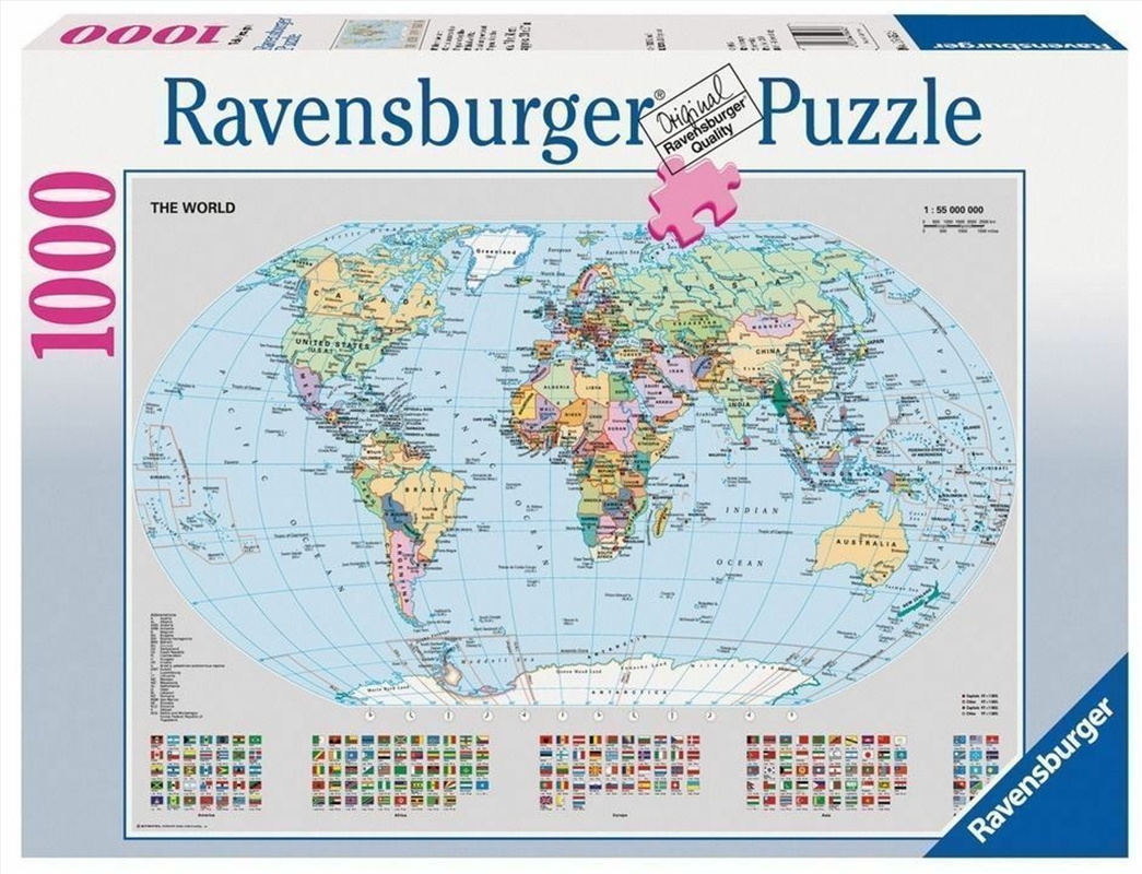 Ravensburger - Political World Map Puzzle - 1000 Pieces/Product Detail/Education and Kids
