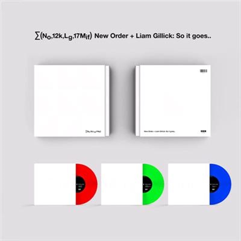 New Order And Liam Gillick - So It Goes - Red/Green/Blue Vinyl/Product Detail/Pop