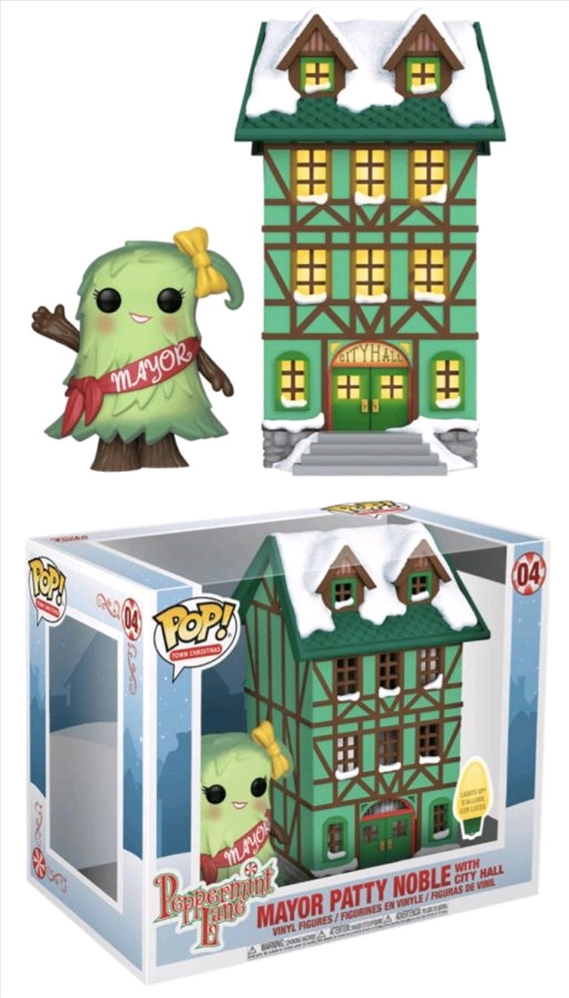 Peppermint Lane - Patty Noble with Light Up Town Hall Pop! Town/Product Detail/Pop Vinyl Moments