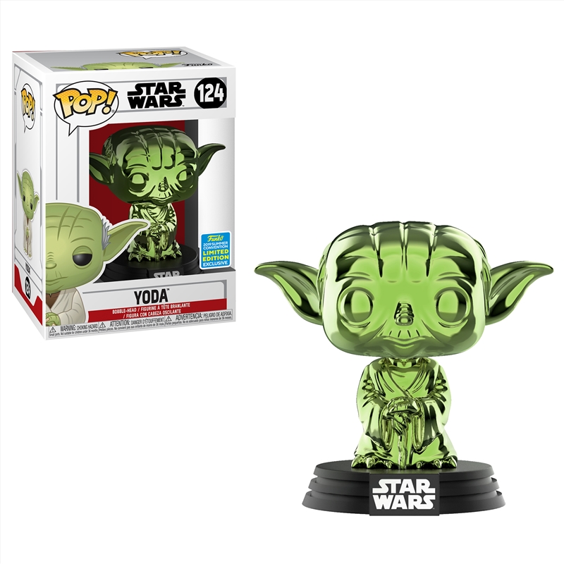 Star Wars - Yoda Green Chrome Pop! SDCC 19 RS/Product Detail/Movies