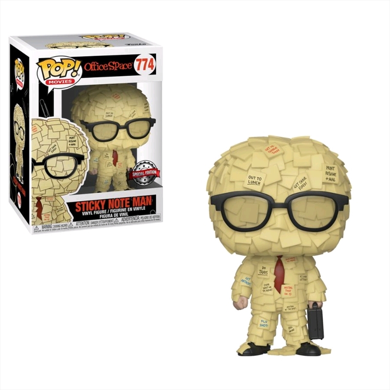 Office Space - Sticky Note Man US Exclusive Pop! Vinyl [RS]/Product Detail/Movies