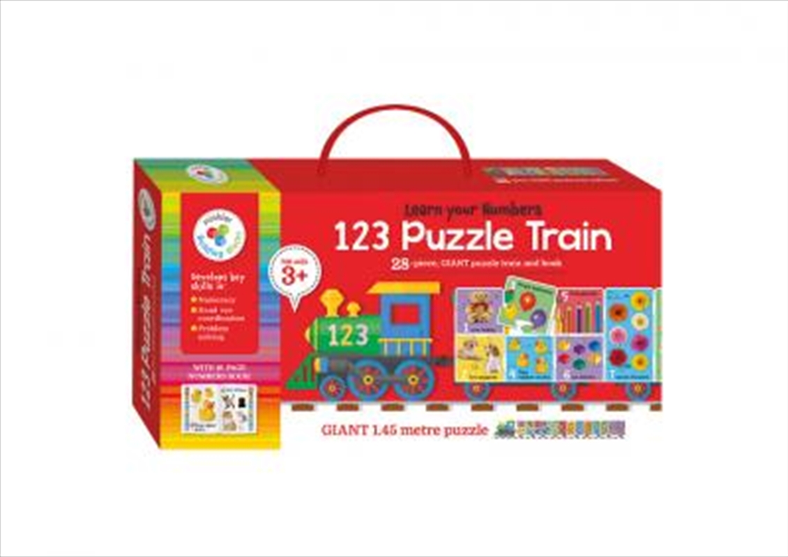 Building Blocks Puzzle Train: 123 | Hardback Book