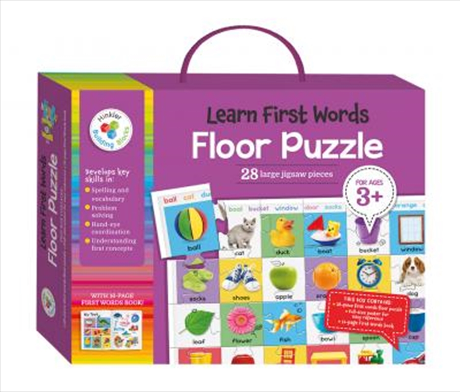 Buy Learn First Words Building Blocks Floor Puzzles by Hinkler Books ...