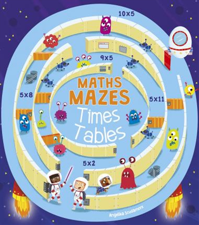 Maths Mazes Times Tables Children, Paperback Book Sanity