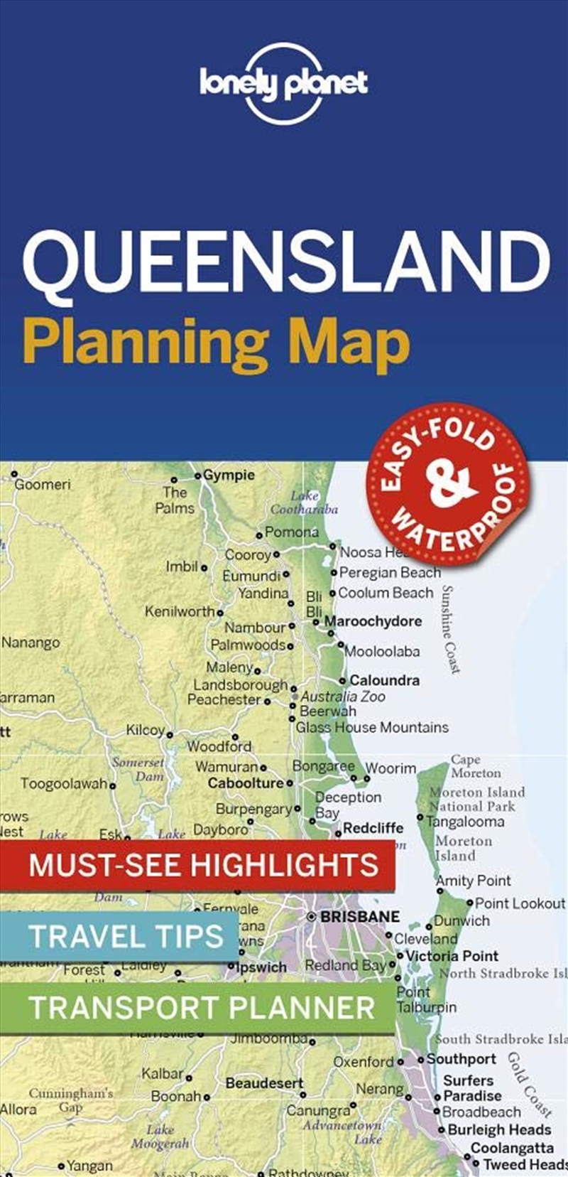 Lonely Planet Queensland Planning Map/Product Detail/Travel & Holidays