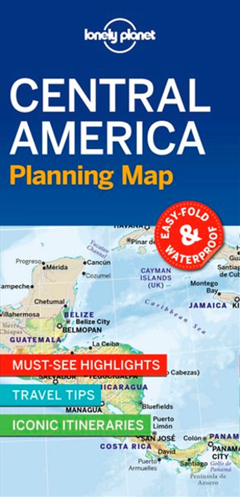 Lonely Planet Central America Planning Map/Product Detail/Travel & Holidays