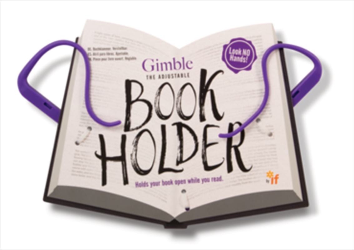 Gimble Book Holder - Positively Purple/Product Detail/Bookmarks & Reading Accessories