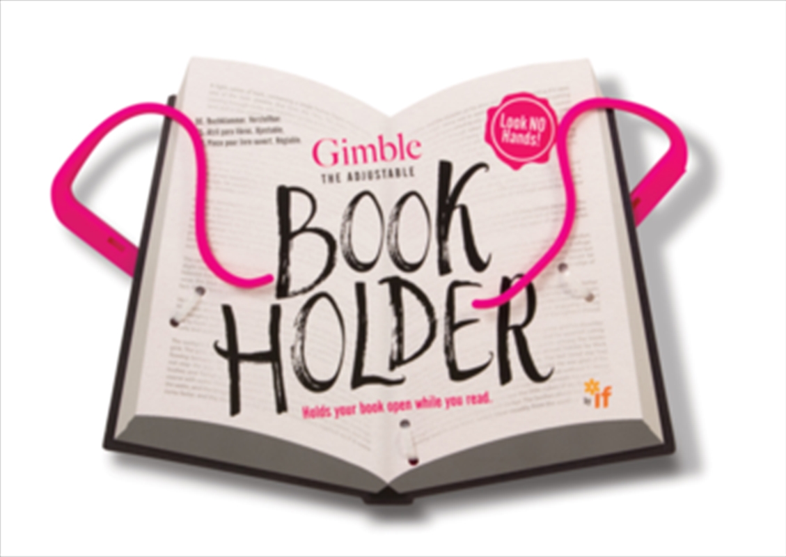 Gimble Book Holder - Tickled Pink/Product Detail/Bookmarks & Reading Accessories