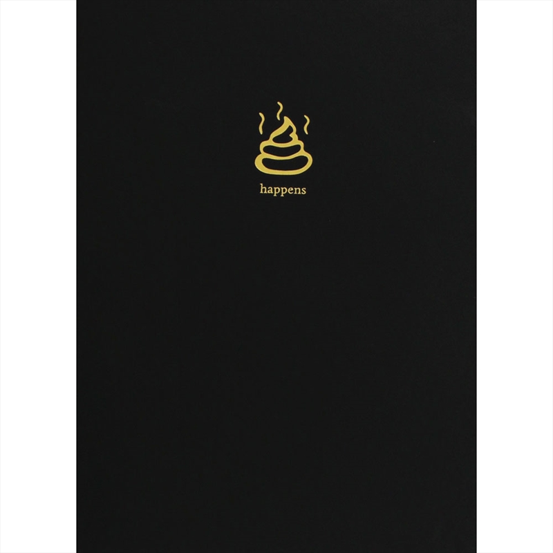 Turd Black Motif Lined Journal -A5/Product Detail/Notebooks & Journals