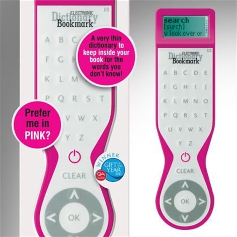 Electronic Dictionary 19 Pink/Product Detail/Bookmarks & Reading Accessories