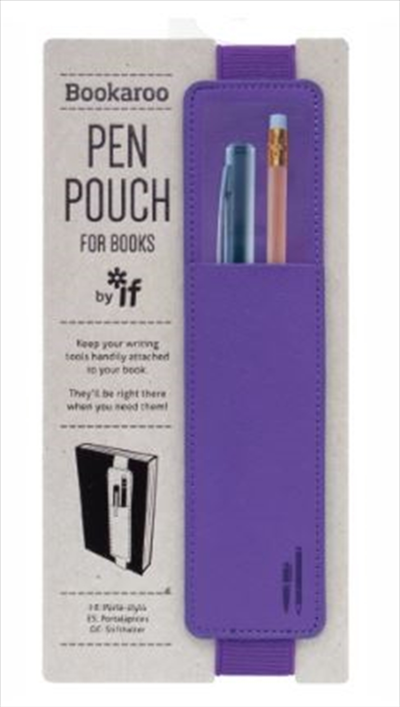 Bookaroo Pen Pouch For Books - Purple/Product Detail/Bookmarks & Reading Accessories