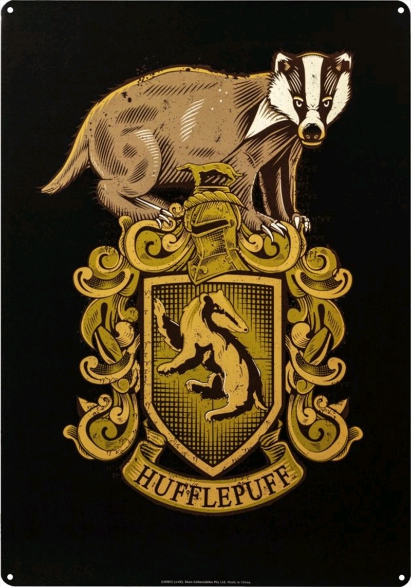 Harry Potter - Hufflepuff A3 Tin Sign/Product Detail/Posters & Prints