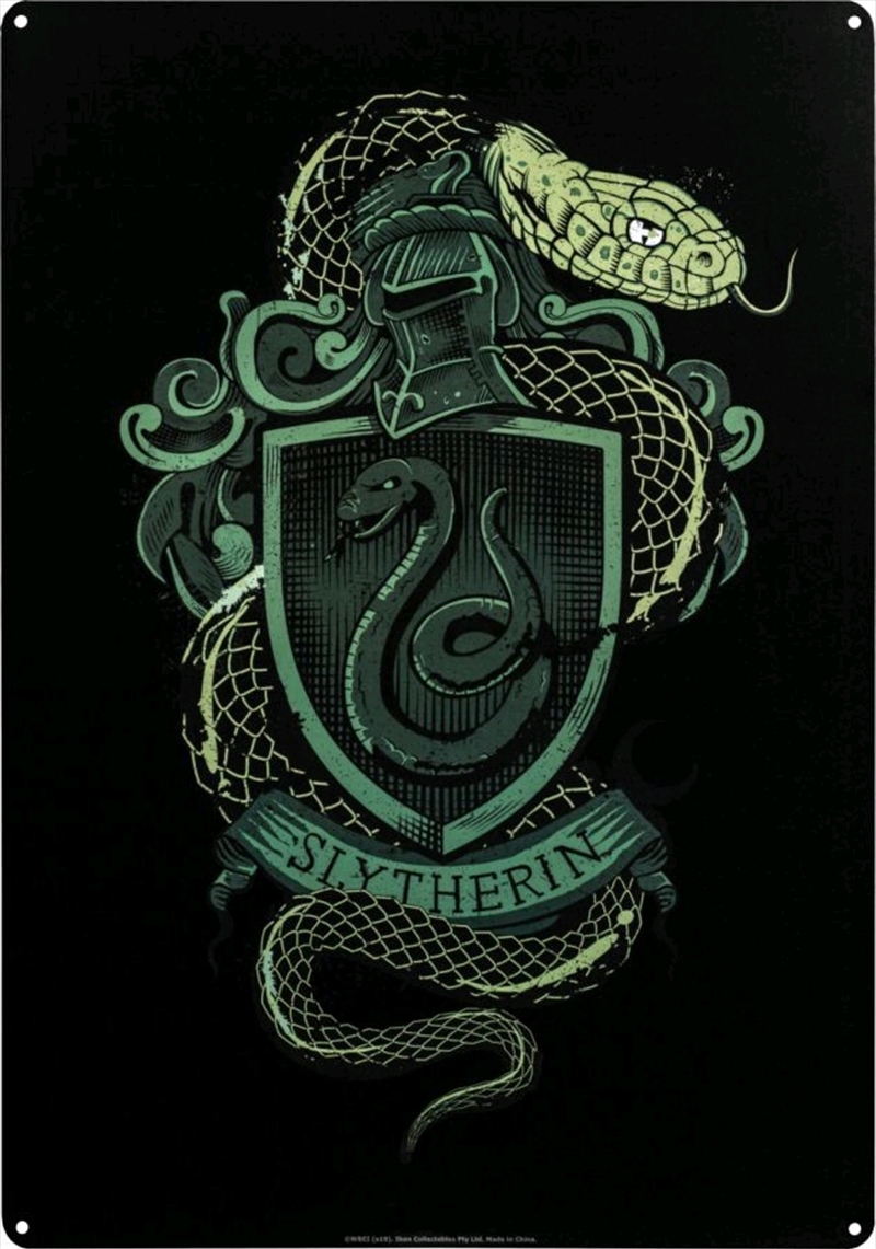 Harry Potter - Slytherin A3 Tin Sign/Product Detail/Posters & Prints