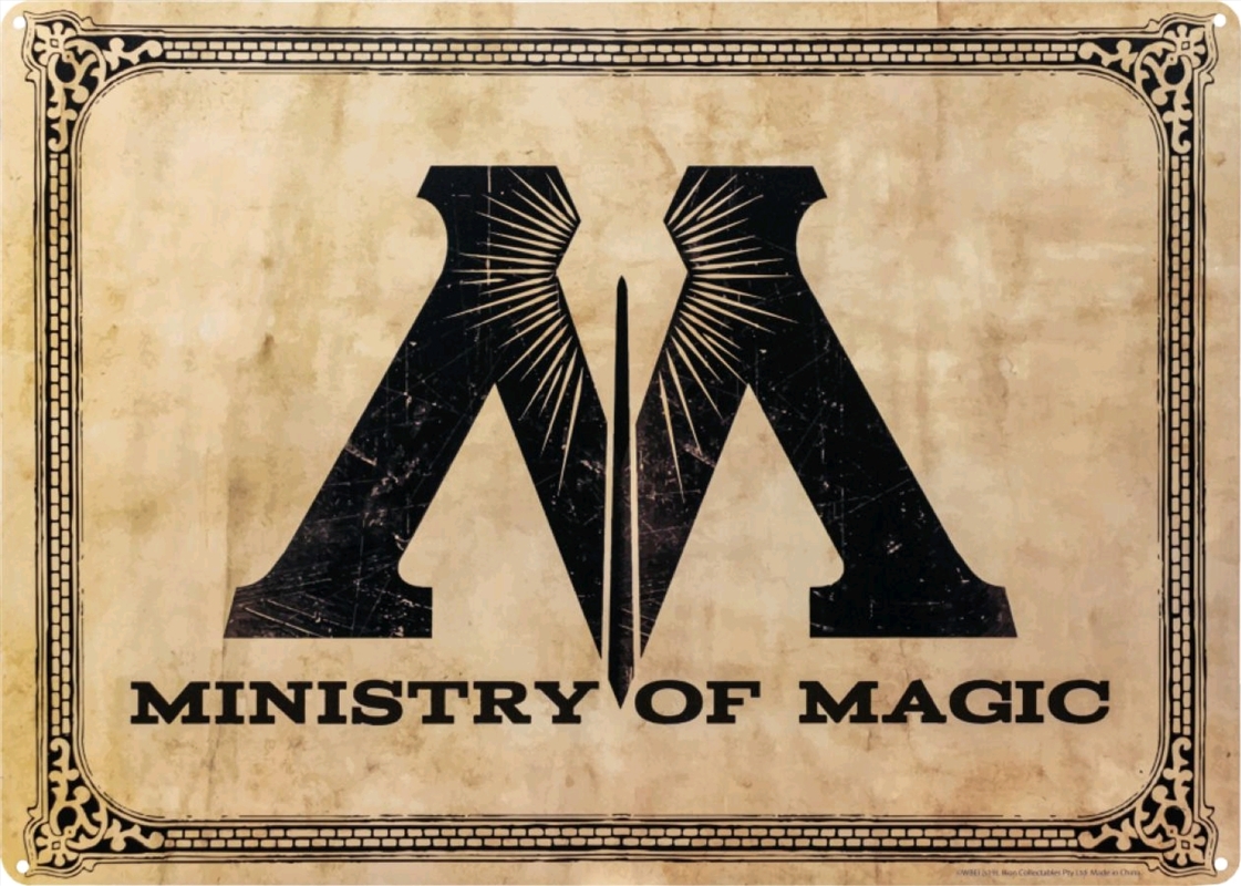 Harry Potter - Ministry of Magic A3 Tin Sign/Product Detail/Posters & Prints