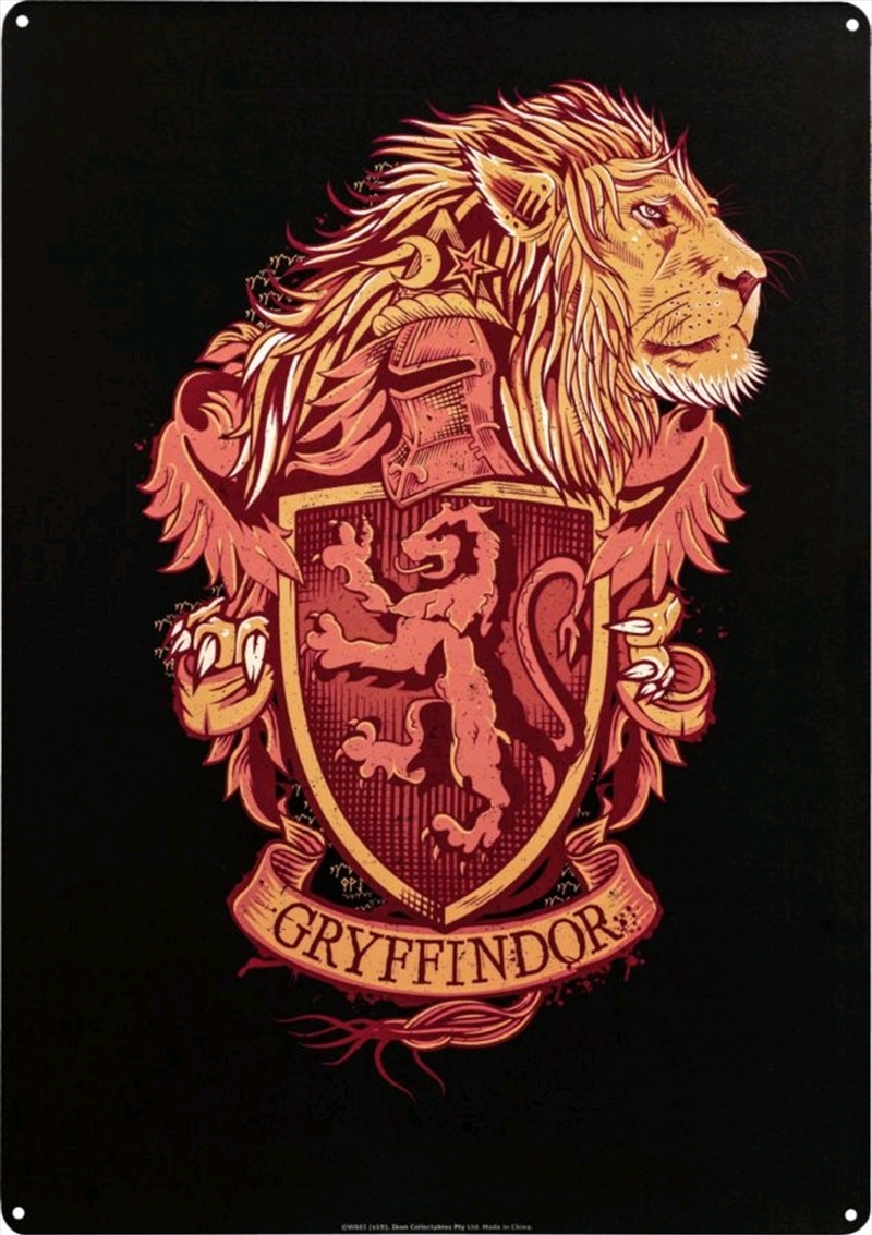 Harry Potter - Gryffindor A3 Tin Sign/Product Detail/Posters & Prints