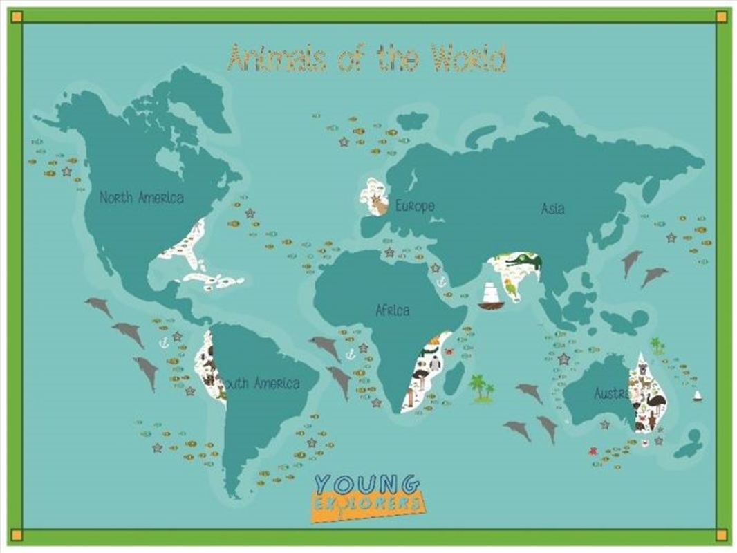 Kids Animal Scratch Map/Product Detail/Posters & Prints